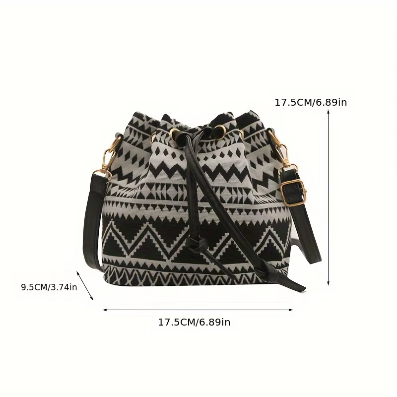 Sac seau à motif floral papillon, style bohème, tendance et polyvalent, adapté aux déplacements quotidiens et aux rassemblements, 1 pièce