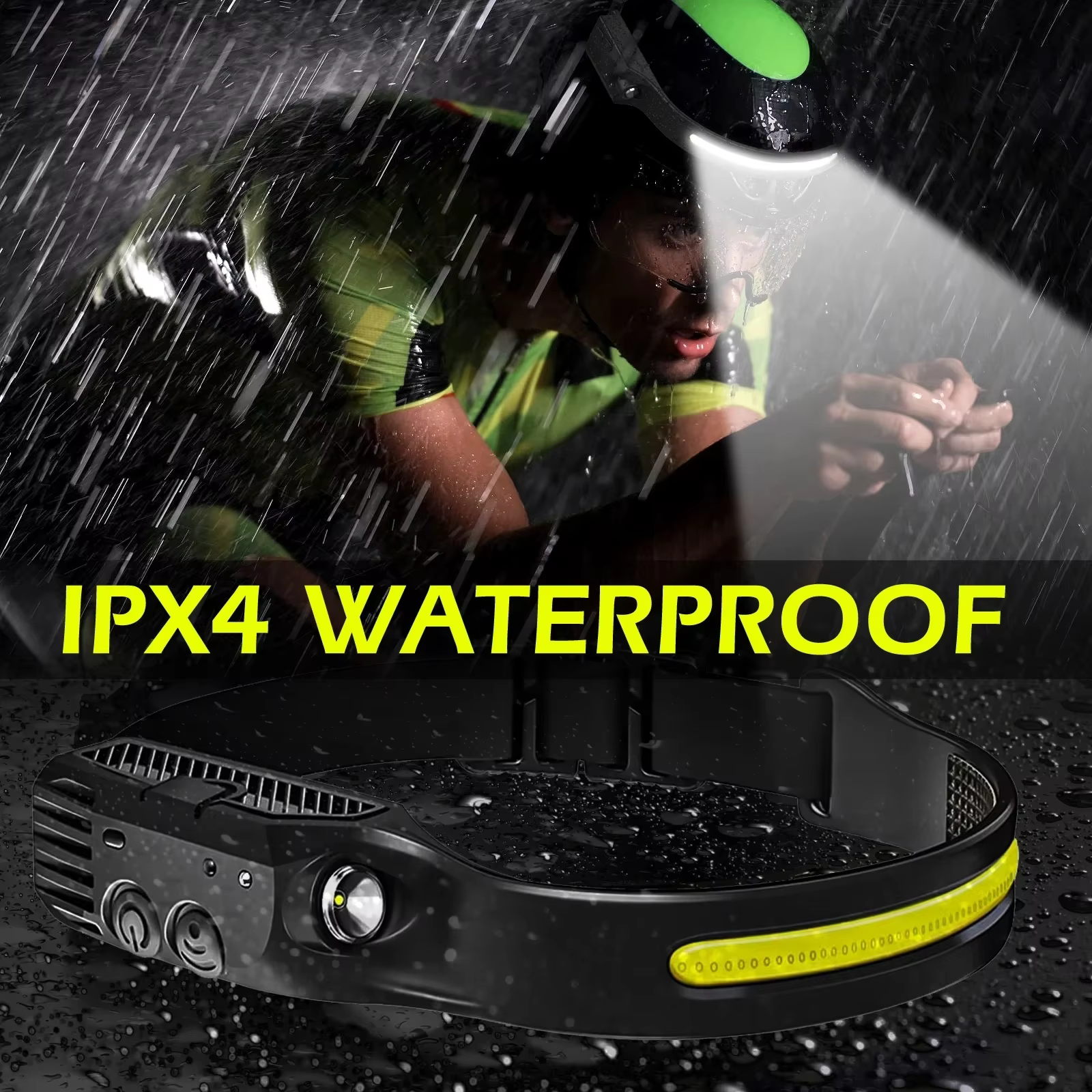 USB LED Rechargeable capteur phare COB