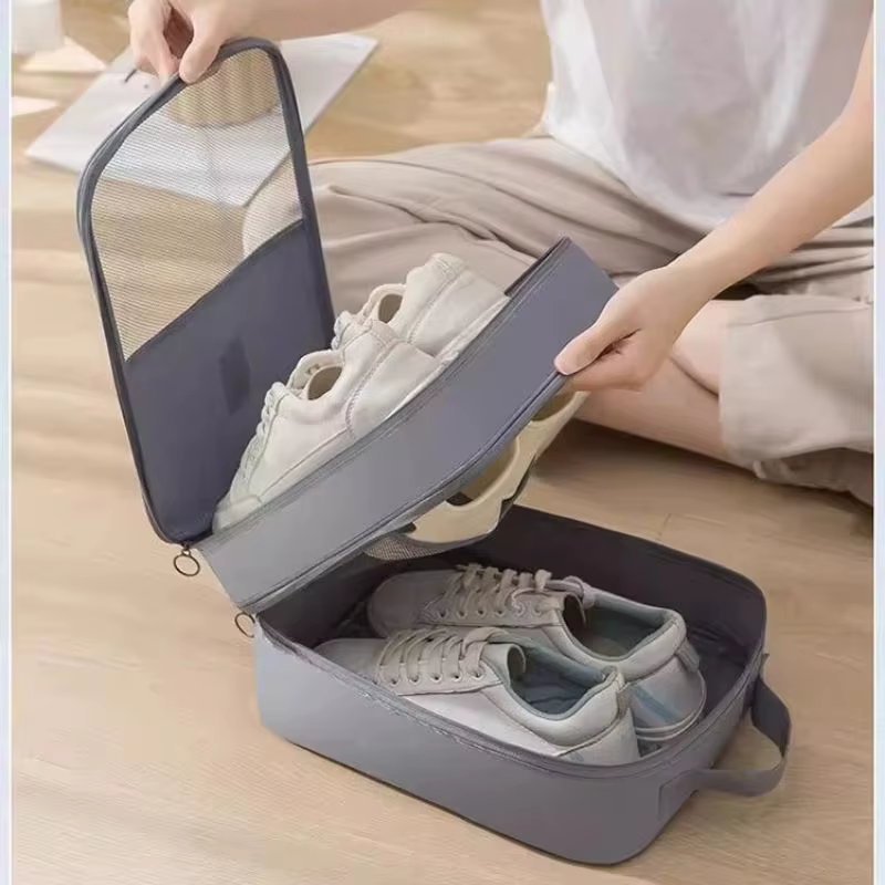 Sac à chaussures à trois couches
