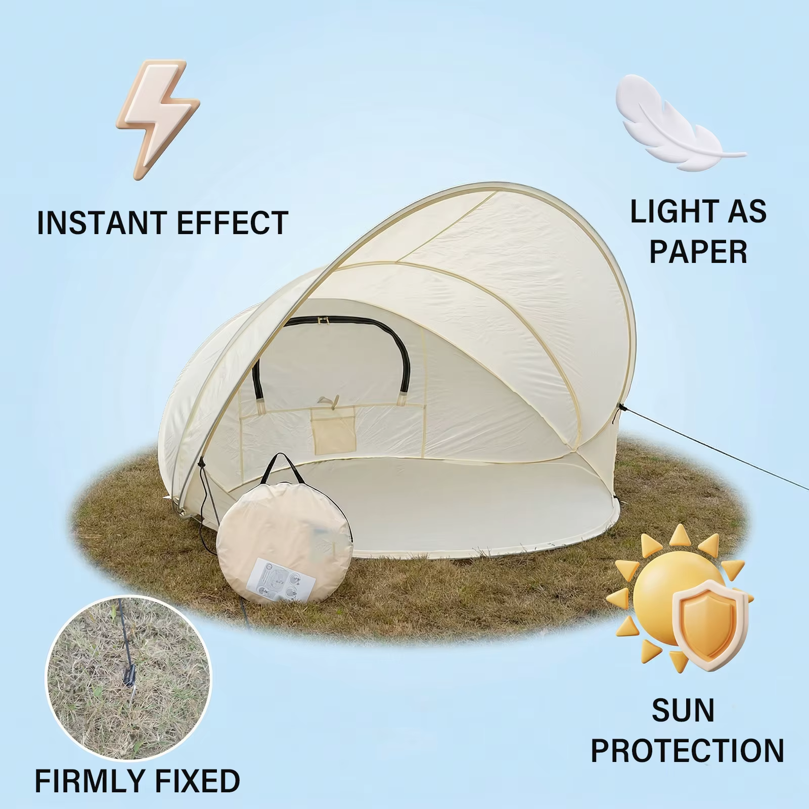 Tente de plage portable pop-up