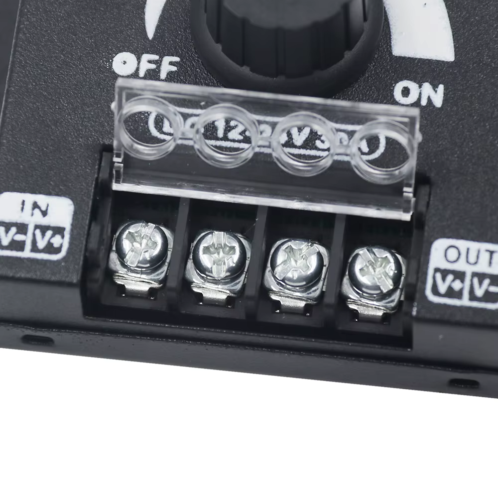 Variateur de luminosité réglable DC 12V 24V LED 360W 30A, contrôleur pour bande lumineuse LED 2835, accessoires d'éclairage