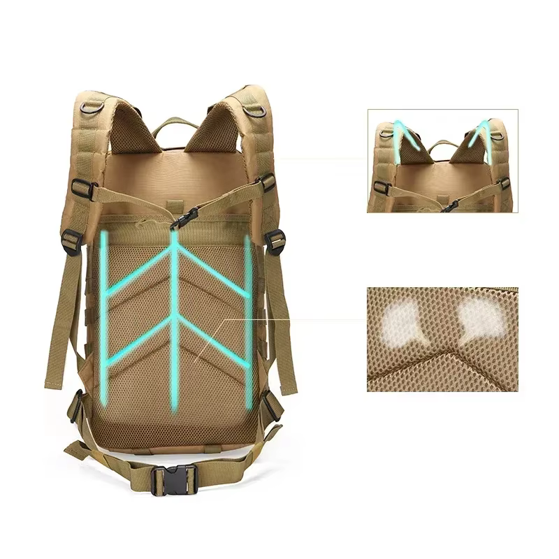 35L 1000D Nylon sac à dos extérieur Trekking Sport voyage sacs à dos Camping randonnée pêche