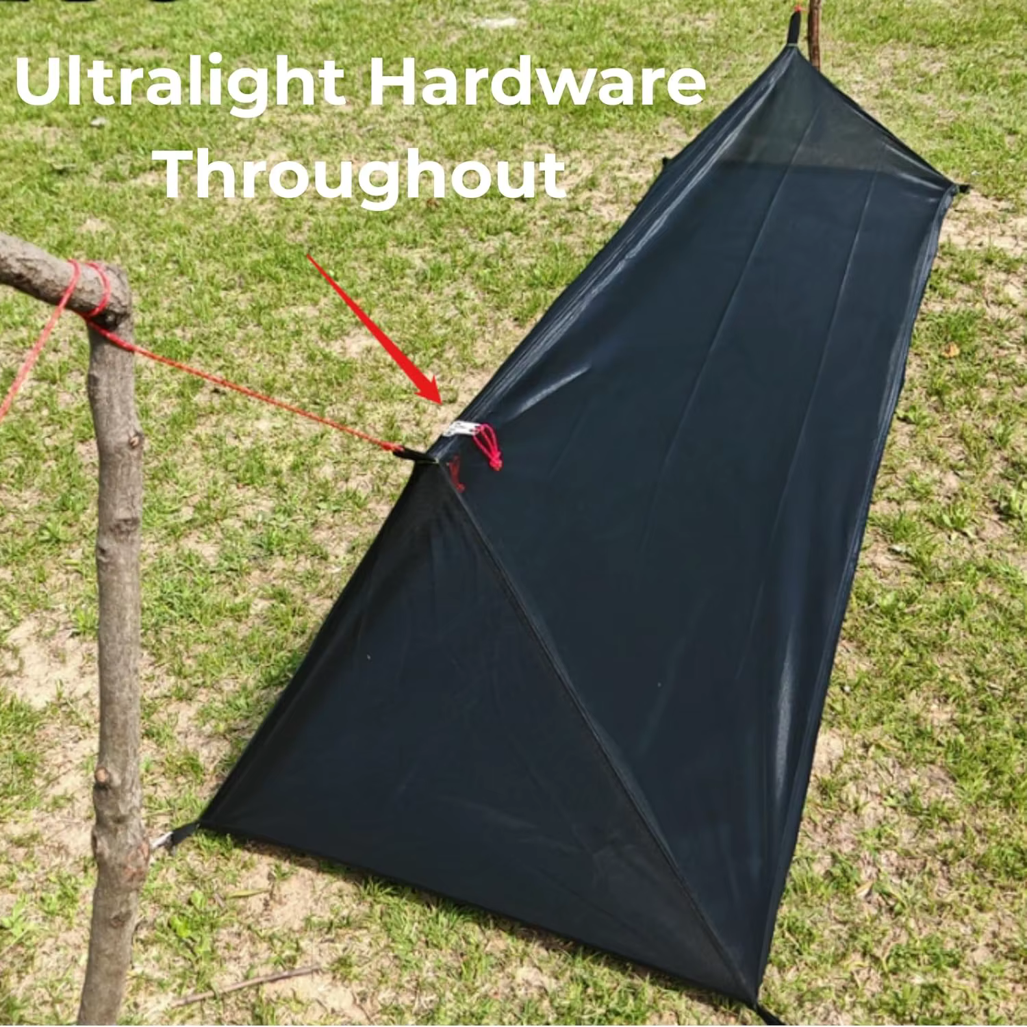 Tente bivouac ultralégère pour 1 personne – Abri en maille anti-insectes avec plancher imperméable pour la randonnée