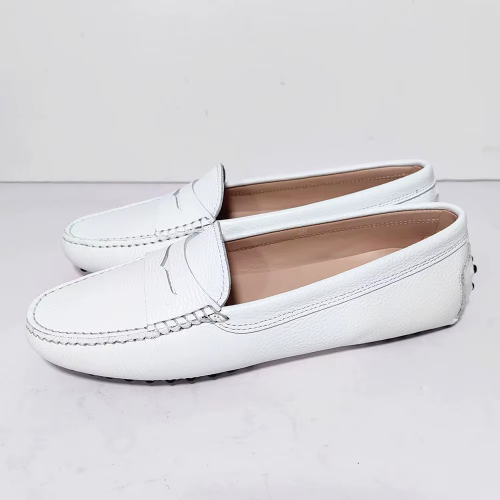 Chaussures Simples Doudou en Cuir Véritable