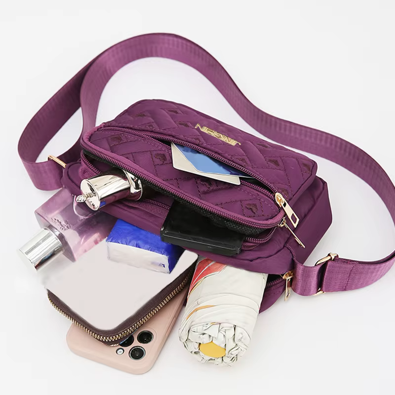Sac matelassé multicolore pour femmes