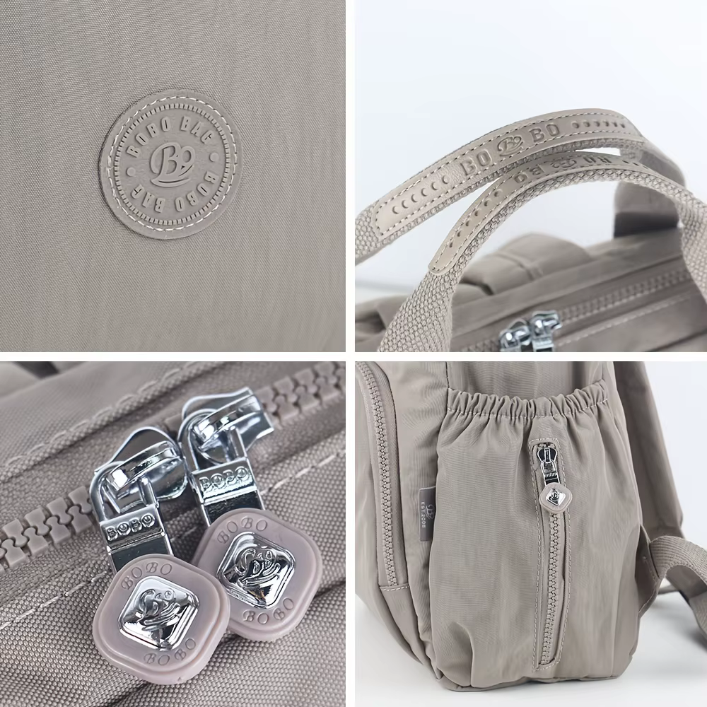 Sac à dos femme, sac à dos de voyage, cartable d'école, grande capacité et poches multiples, matière nylon.