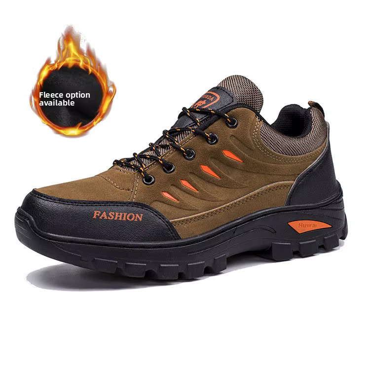 Chaussures d'escalade d'extérieur pour hommes, doublées polaire, nouvelle mode 2026, semelle épaisse, confortables, décontractées, polyvalentes, chaussures de sport en coton