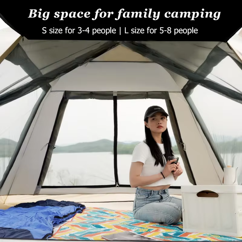 Tente de camping étanche pour 5 à 8 personnes