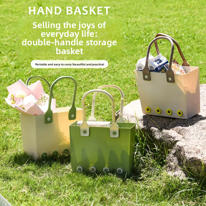 Panier de pique-nique portable pour usage extérieur et domestique avec fond souple