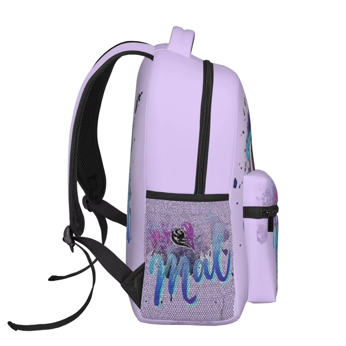 Sac à dos Mal Descendants 3 pour hommes et femmes, sac à dos tendance pour étudiants, sac à bandoulière pour le collège, 17 pouces