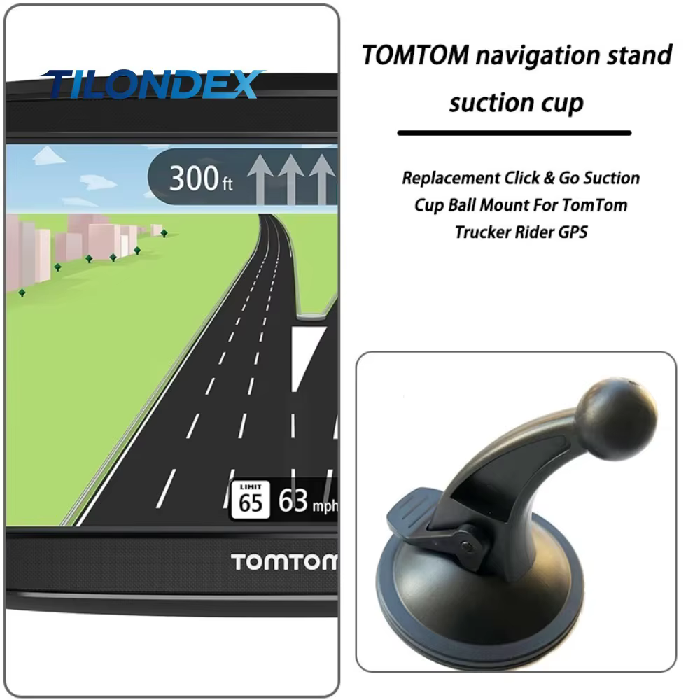 Support de remplacement à ventouse TILONDEX 1 pièce Click & Go pour TomTom Trucker Rider GPS, accessoire d'intérieur de voiture