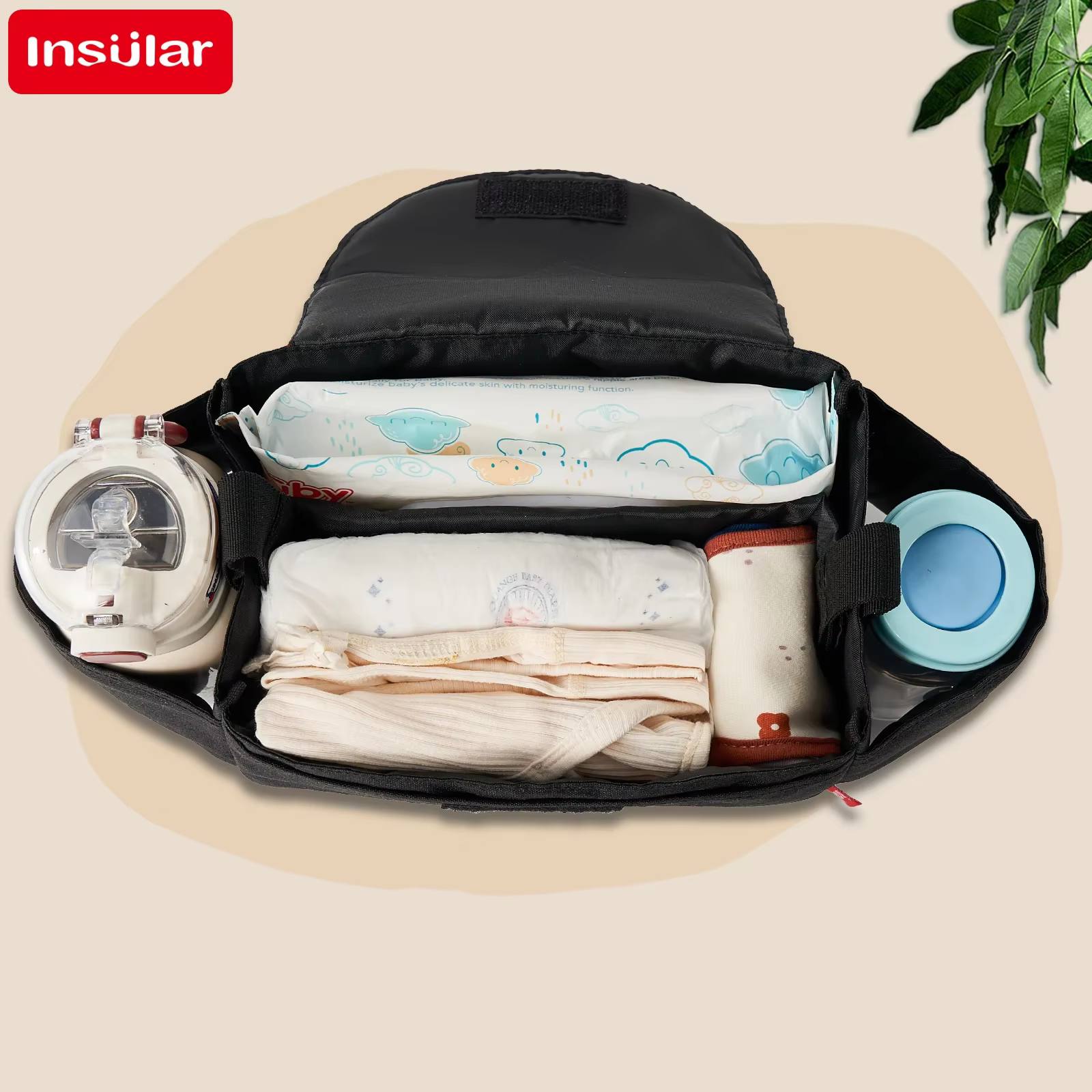 Sac à langer Insular avec isolation pour biberons