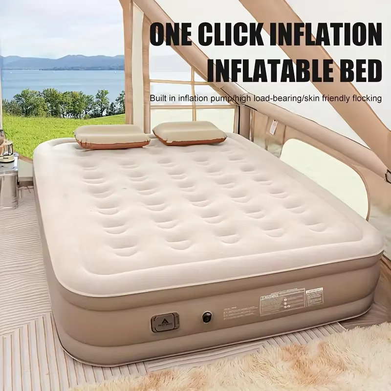 DOTWISE PVC tente gonflable matelas de couchage 40CM tapis de lit de Camping pompe intégrée