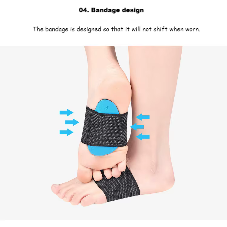 1 paire de semelles orthopédiques pour pieds plats