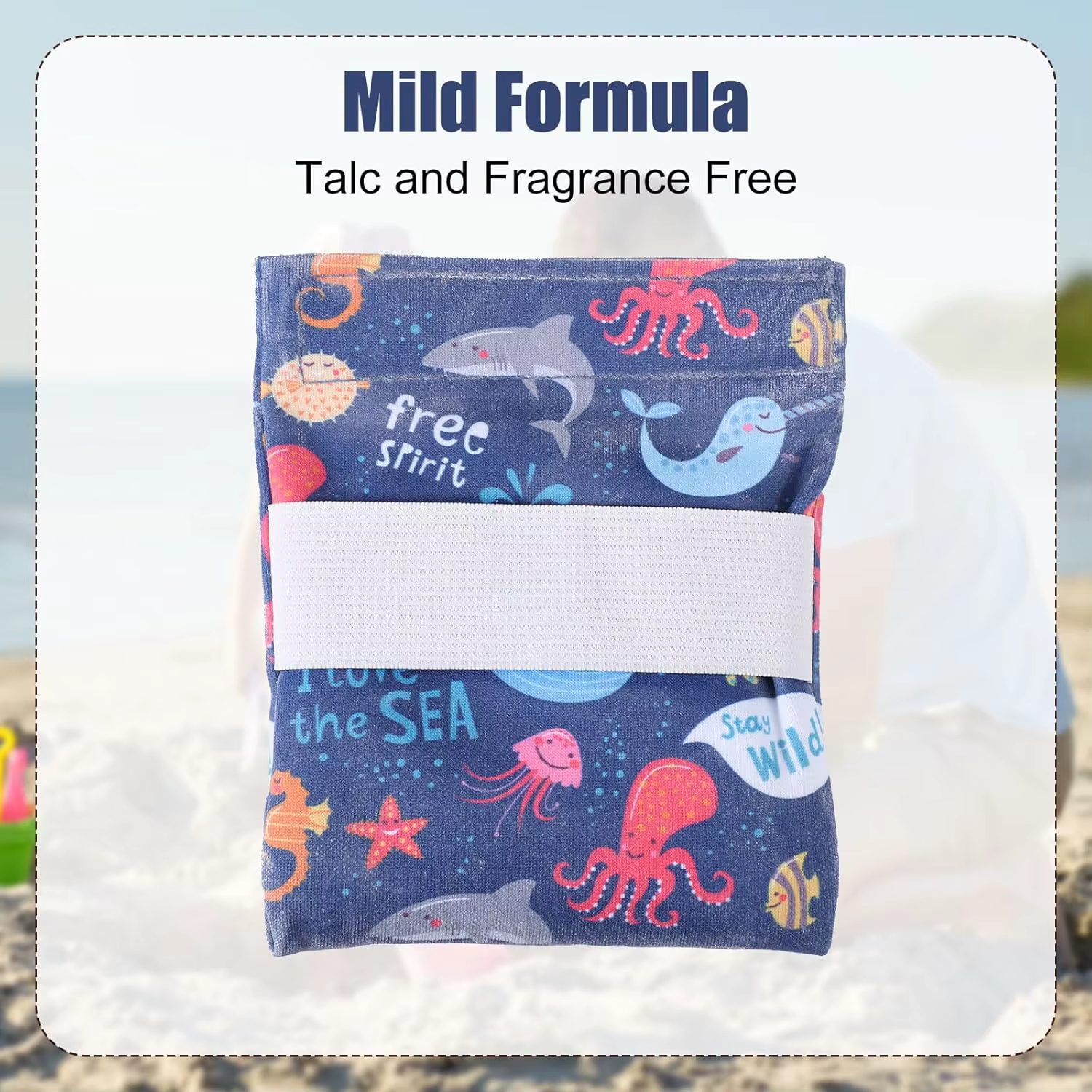 Sac anti-sable, pochette de retrait de sable de plage avec sac à eau