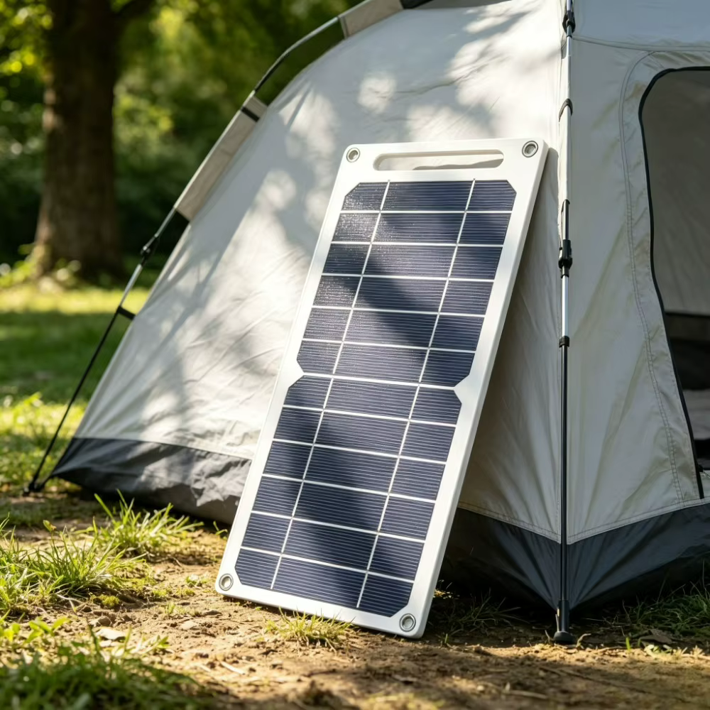 Panneau solaire à fixer sur sac à dos