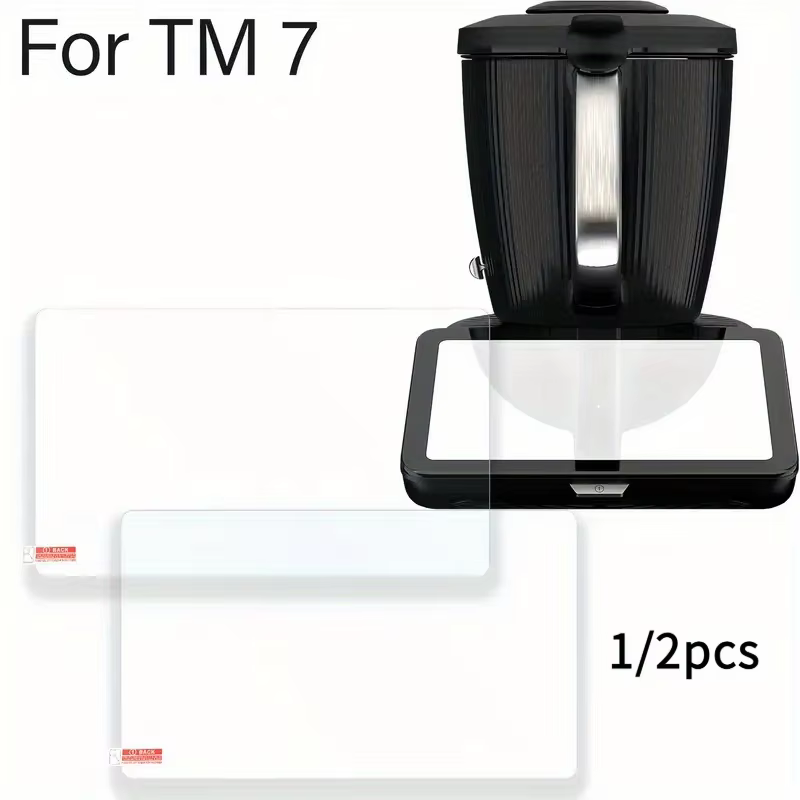Protecteur d'écran TM7 compatible avec Thermomix TM7, verre trempé, accessoires de cuisine, film protecteur