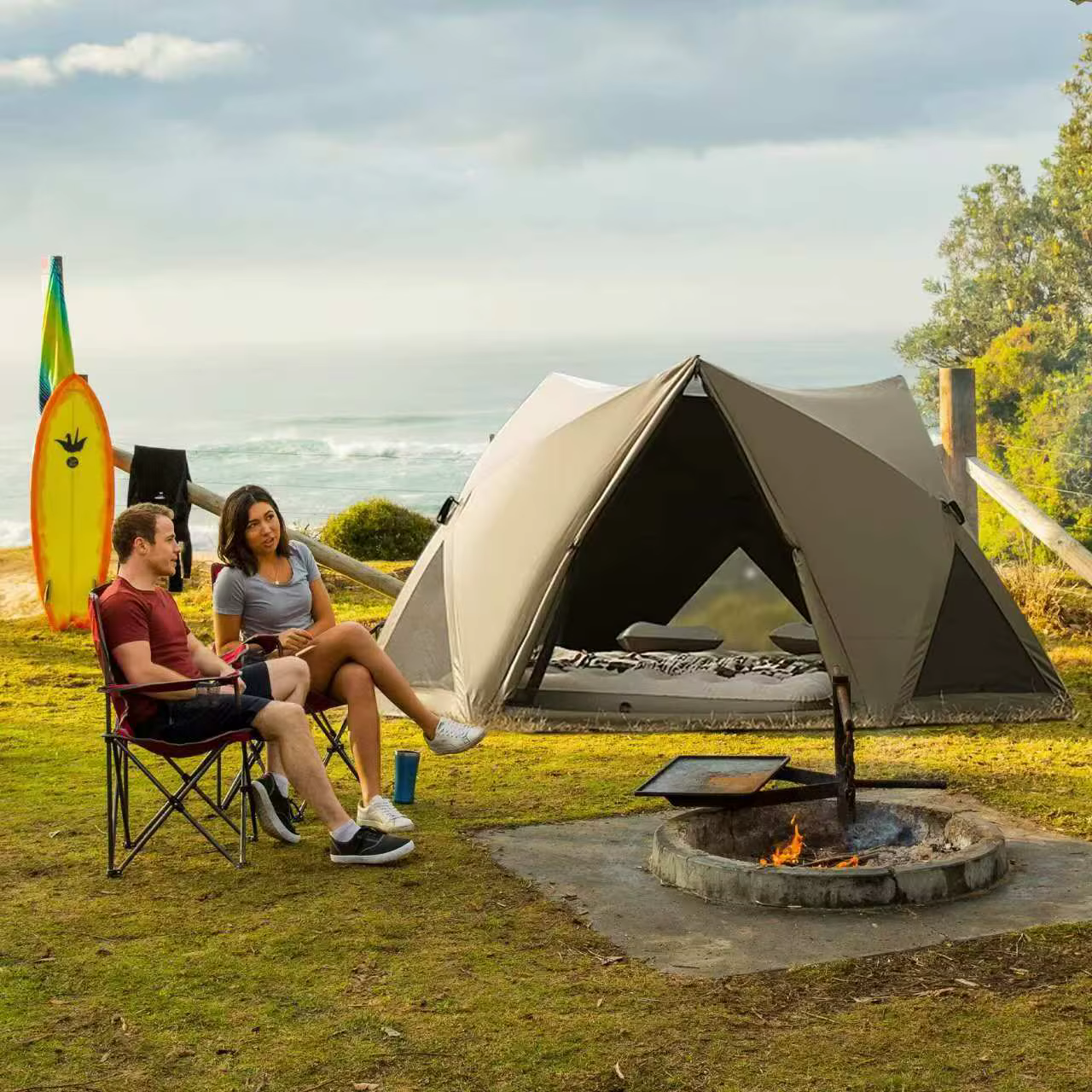 Tente de camping pliable portable