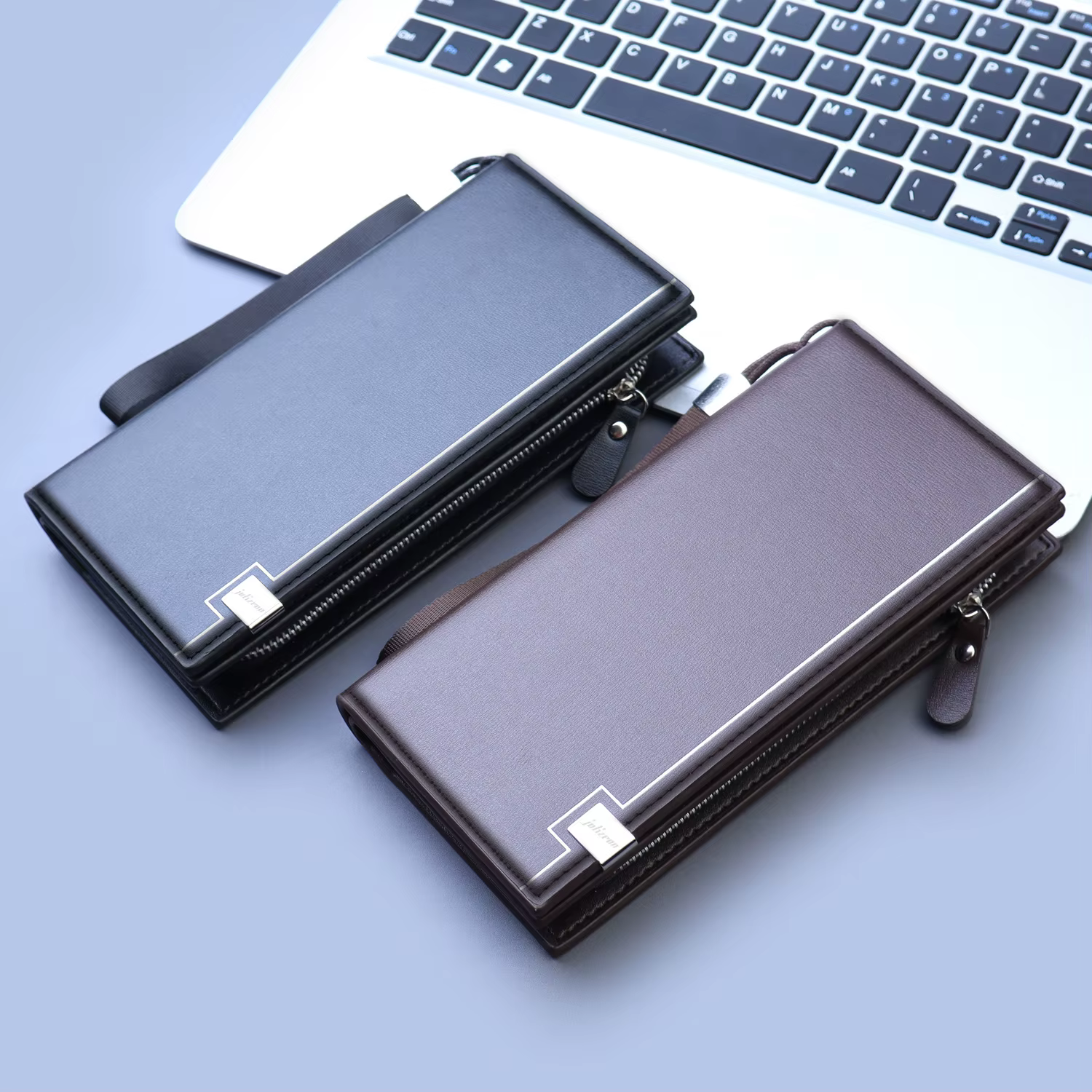 Nouveau sac à main à fermeture éclair pochette d'affaires pour hommes grande capacité sac pour téléphone portable