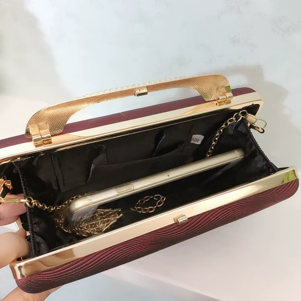 Pochettes de soirée élégantes pour femmes, sac à main vert pour mère de mariée/marié, sac carré à surface structurée en biscuits, à la mode