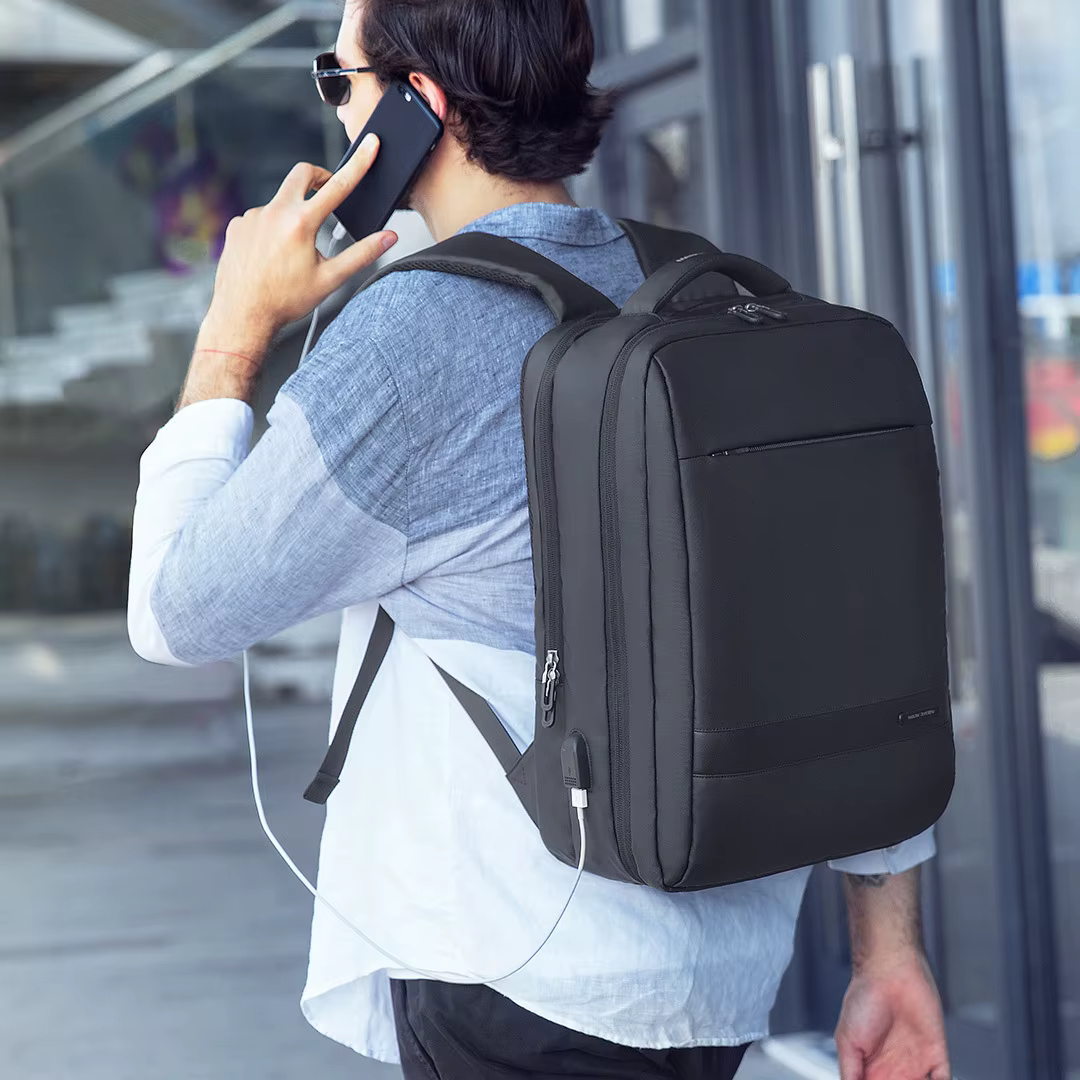 MARK RYDEN sac à dos de voyage hommes sac à dos d'affaires école extensible USB sac grande capacité 15.6 ordinateur portable étanche mode Backpac