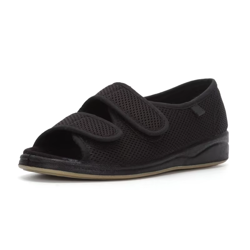 Chaussures élargies pour diabète pour personnes âgées Chaussures de taille réglable avec déformation du pouce valgus après graisse et gonflement des pieds