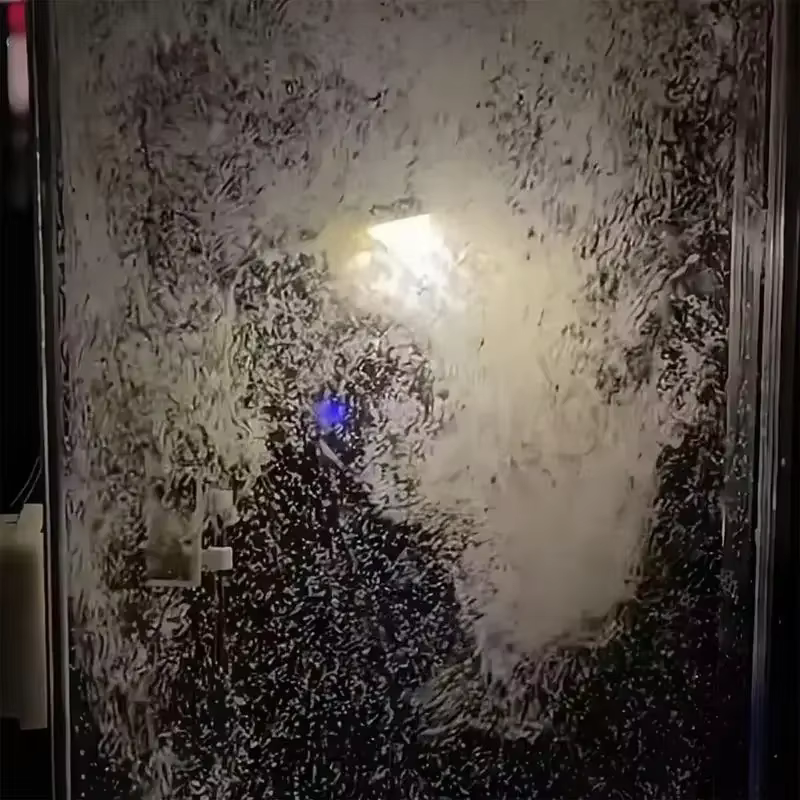 Scène de neige veilleuse bureau lumière artisanat de noël