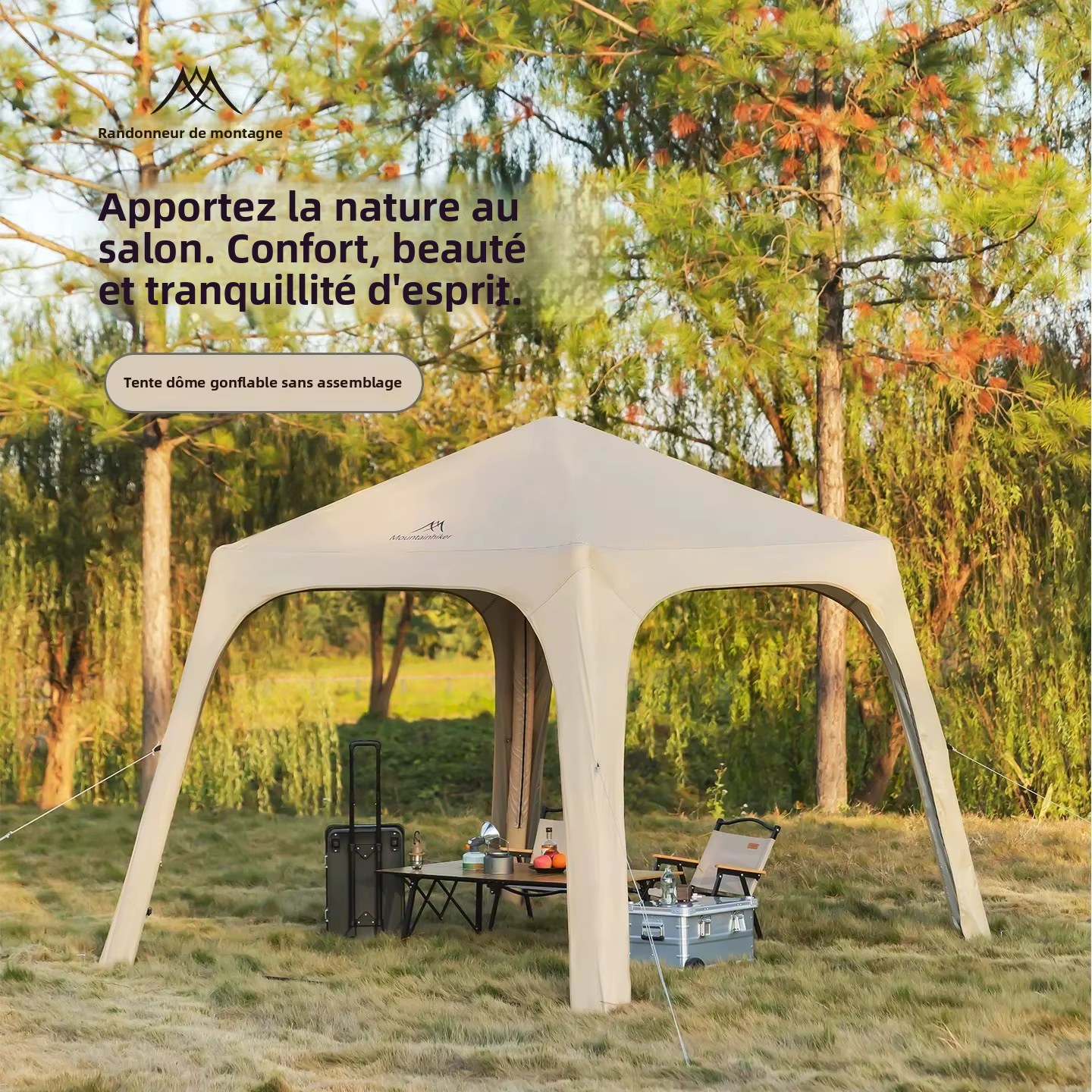 Tente de camping gonflable