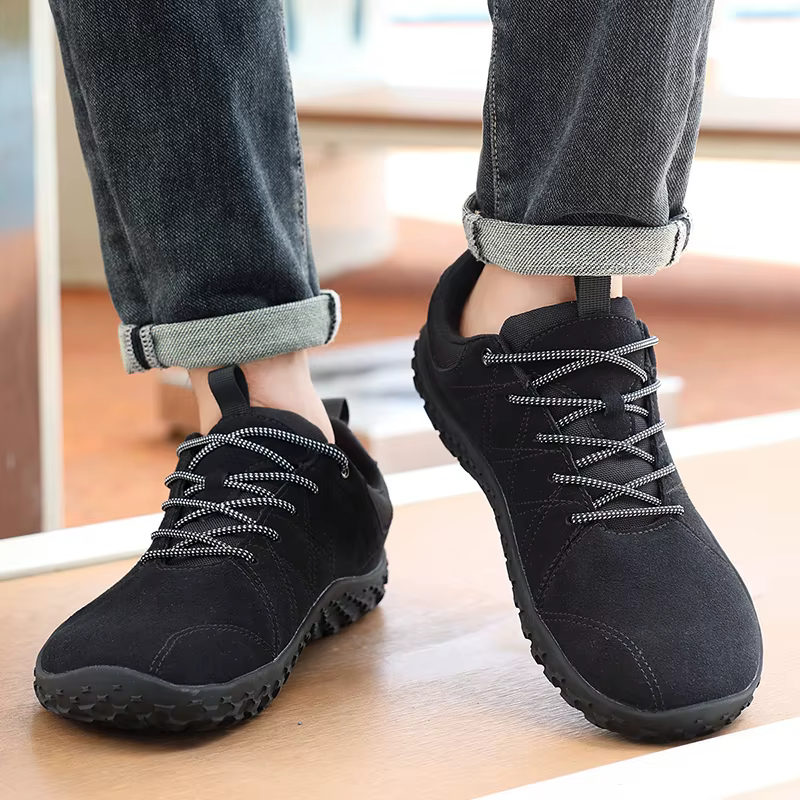Chaussures de randonnée en daim pour hommes de grande taille à large pied