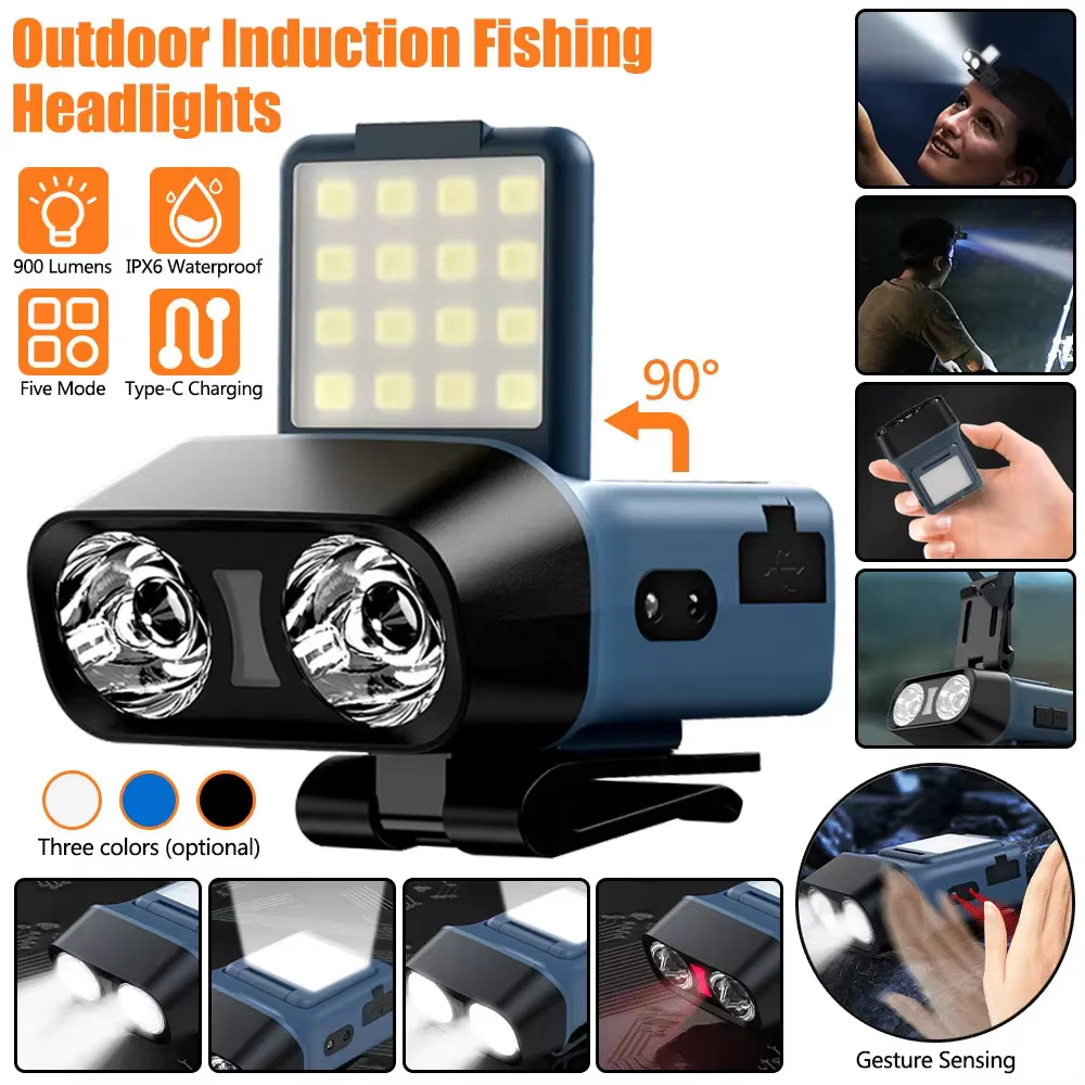 Lampe frontale LED à Clip