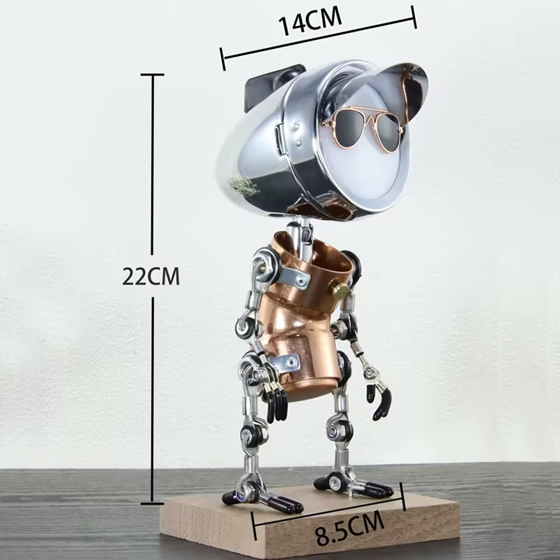 Lampe d'ambiance Robot Punk en métal