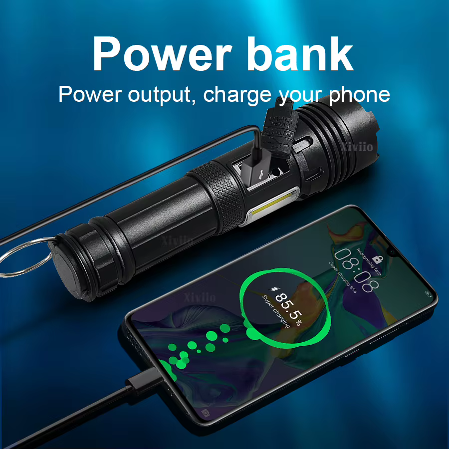 100000000LM lampe de poche Super puissante lampes