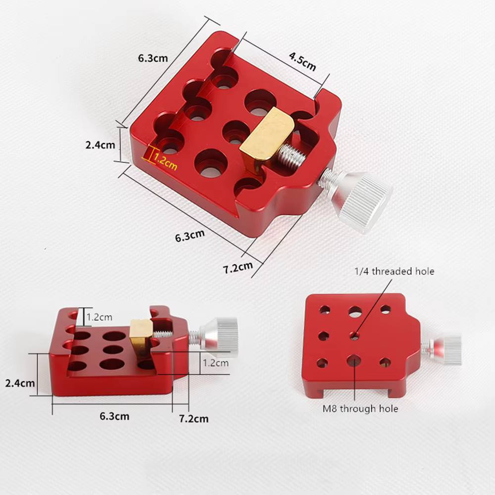 Adaptateur d'accessoires en queue d'aronde
