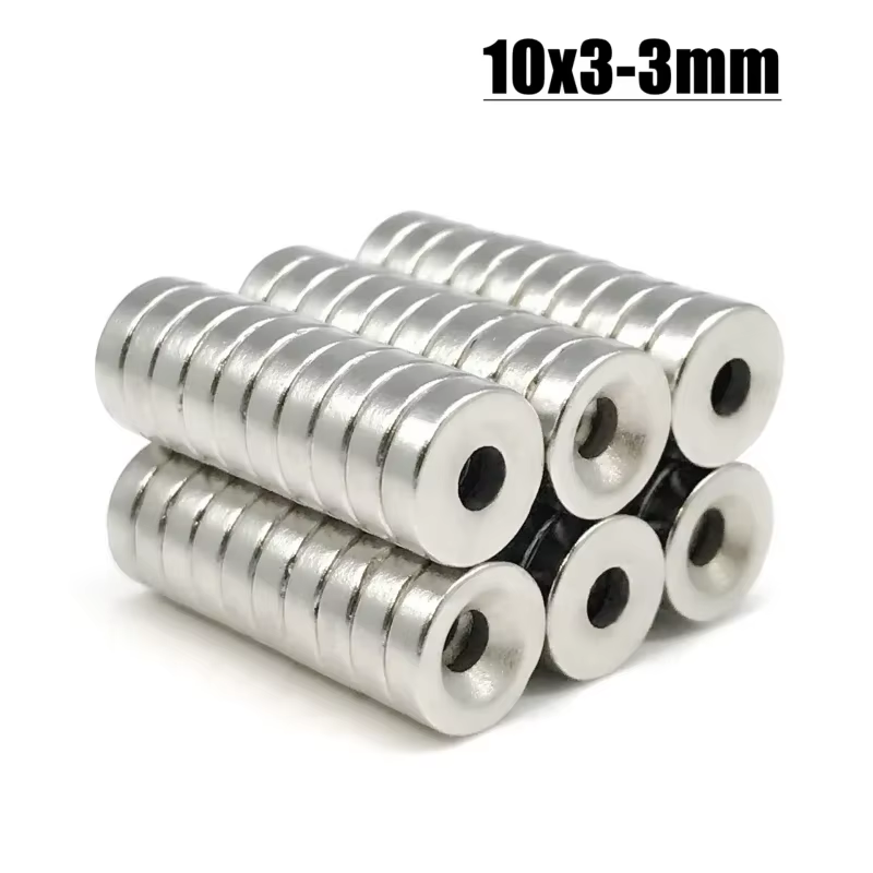 Aimant d'outil de réfrigérateur 5/10/20/50/100/500 pièces 10x3-3mm accessoire 10mm X 3mm -3mm artisanat bricolage réfrigérateur bureau 10*3-3mm