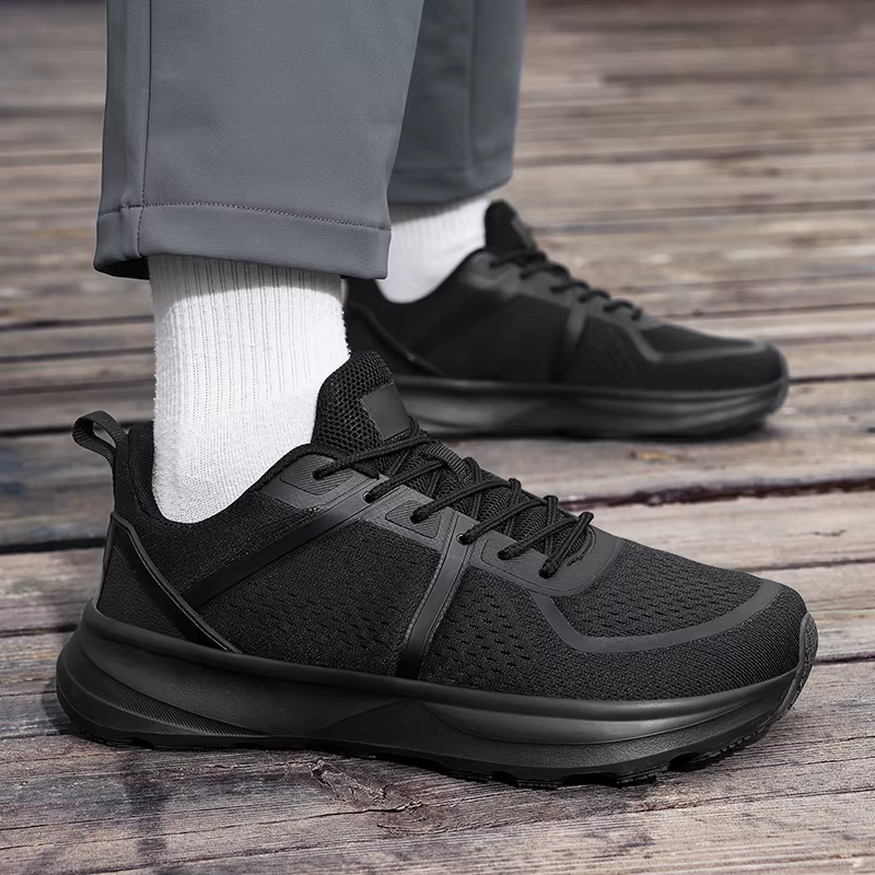 Chaussures pieds nus pour hommes zéro goutte large orteil boîte baskets minimaliste à lacets léger respirant