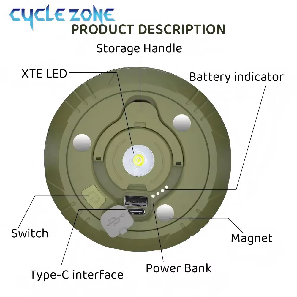 Lampe de Camping LED avec bobine