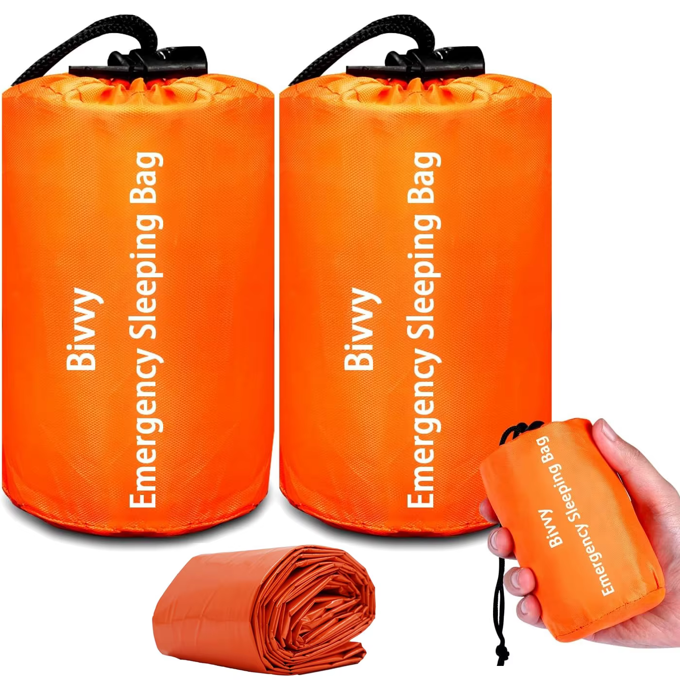 Sac de couchage d'urgence 1/2 pièces