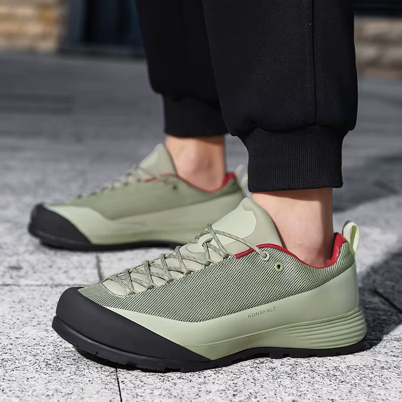 Chaussures de sport durables et légères pour hommes, chaussures de randonnée en plein air, quatre saisons, coupe basse, à lacets, pour voyage en plein air, imperméables, Anti