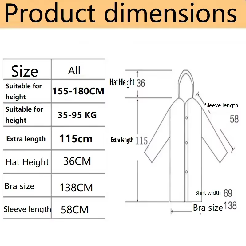 Imperméable pour femmes couches d'eau de pluie Protection pour couverture