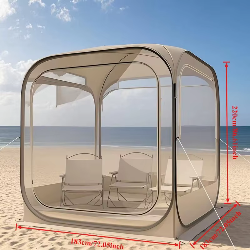 Tente panoramique transparente pour grand espace