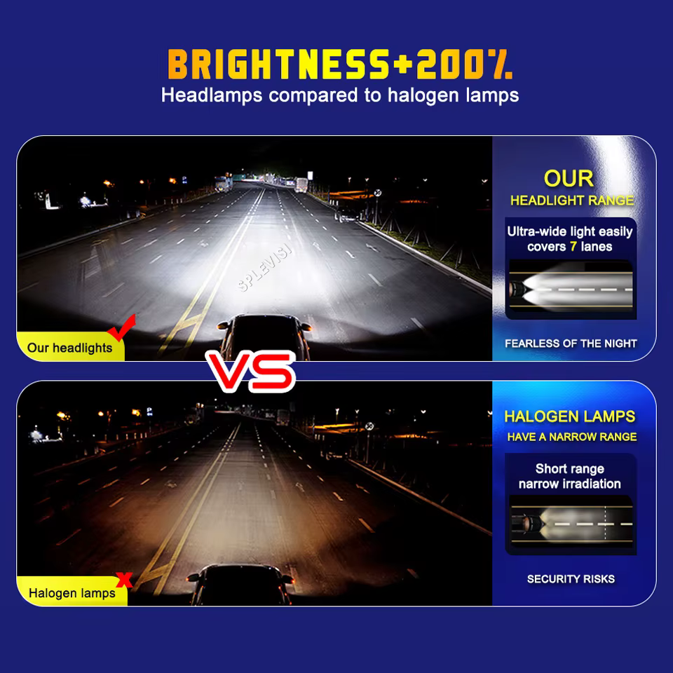 Phare LED halogène de remplacement