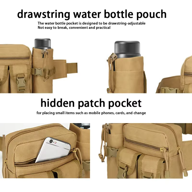 Sac banane multi-sports pour bouteille d'eau