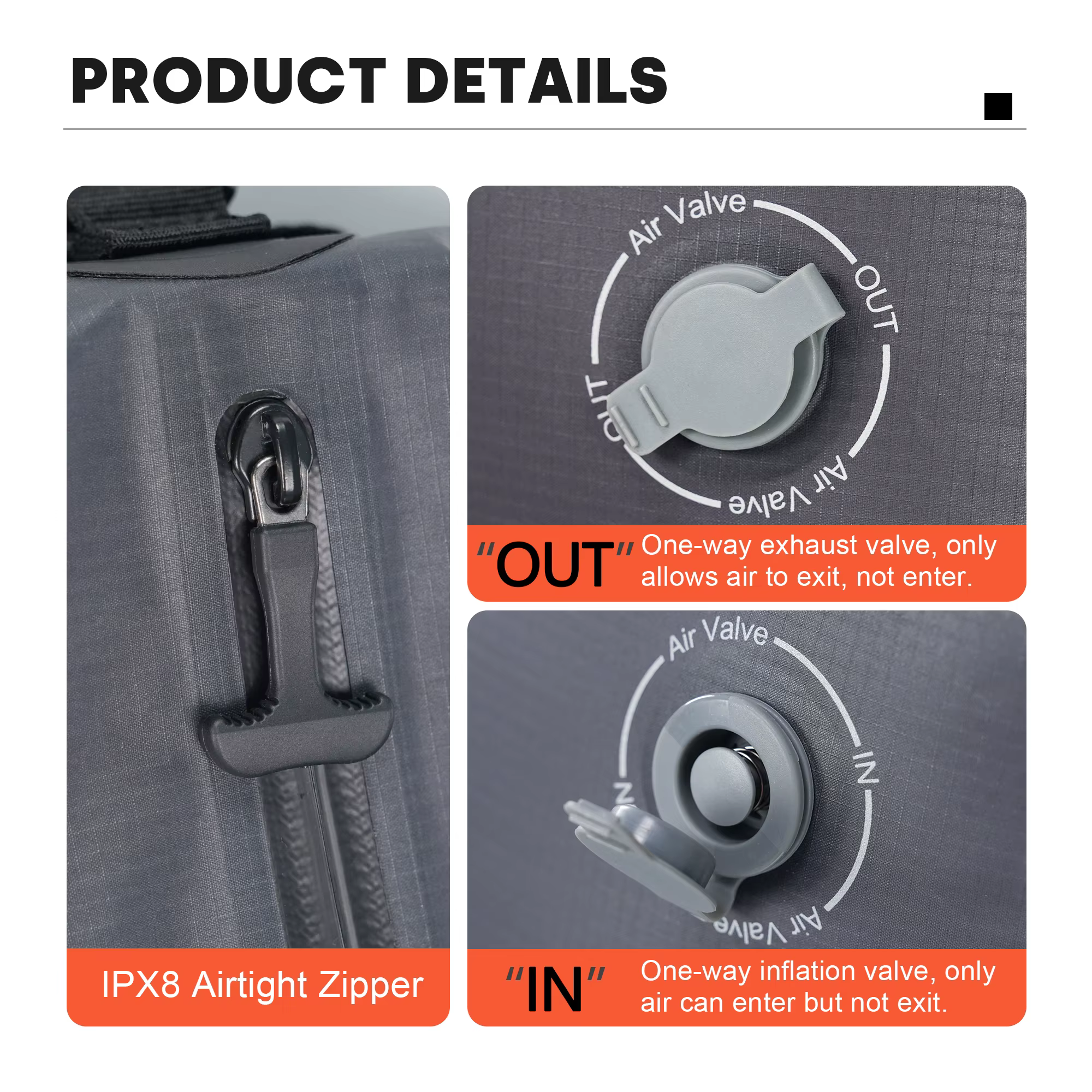 Sac de compression sous vide étanche