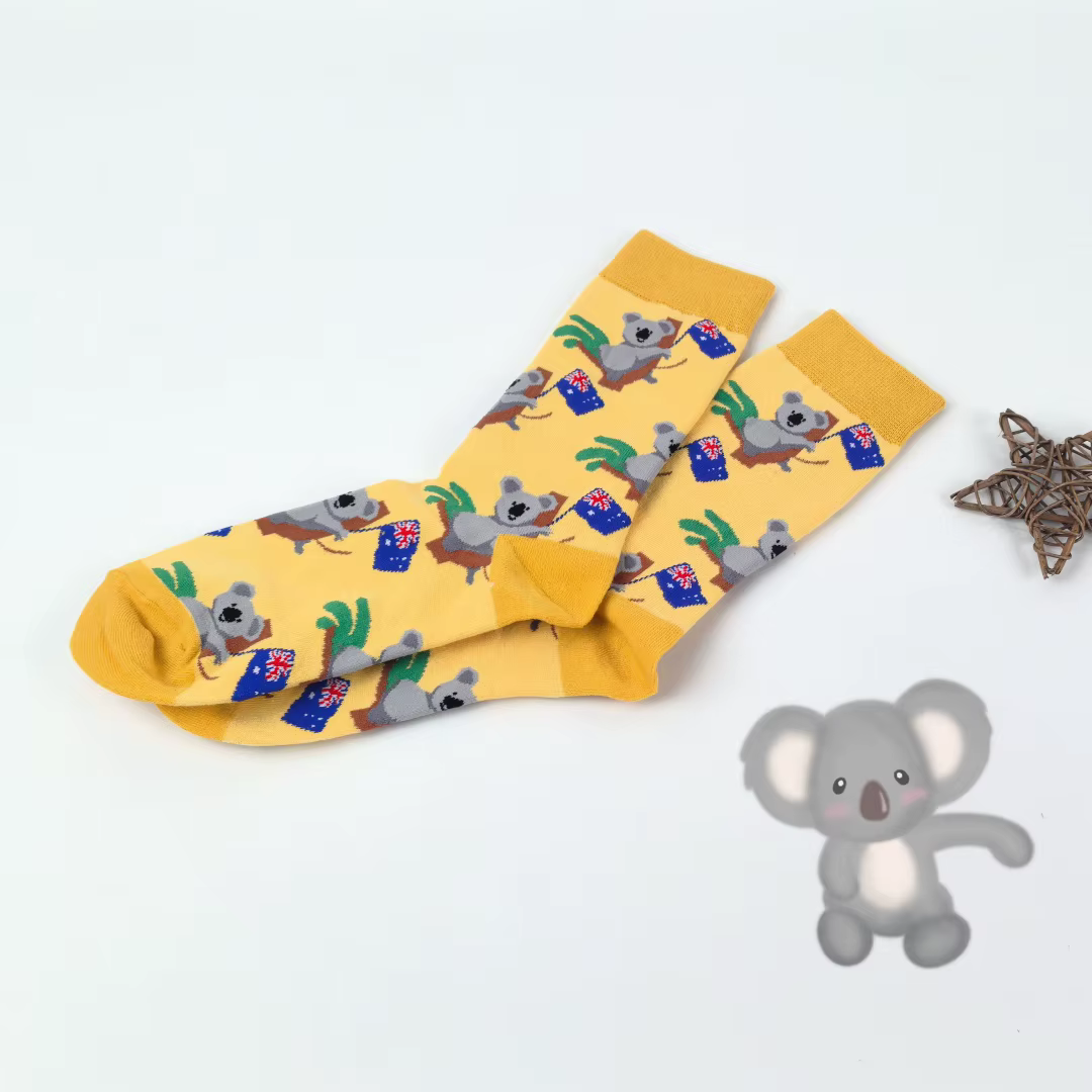 1 paire de chaussettes mi-mollet pour femmes