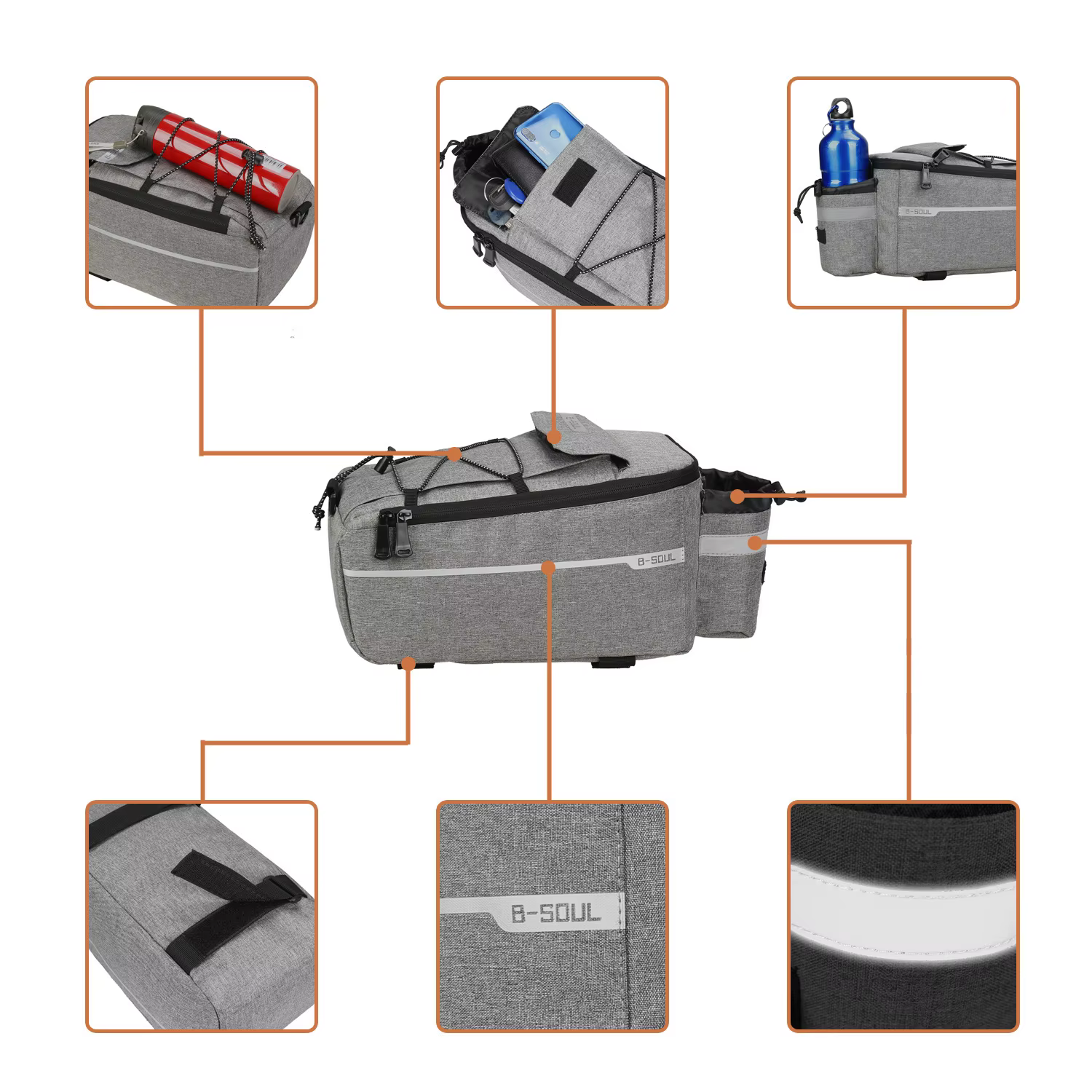 Sac de support pliant électrique pour vélos au sol