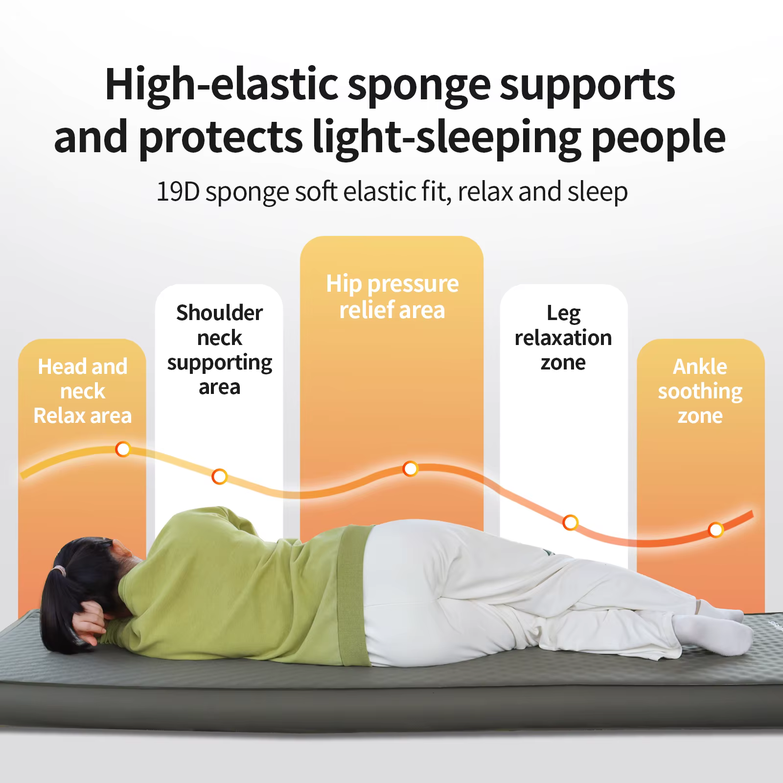Matelas pneumatique de camping DOTWISE avec pompe intégrée
