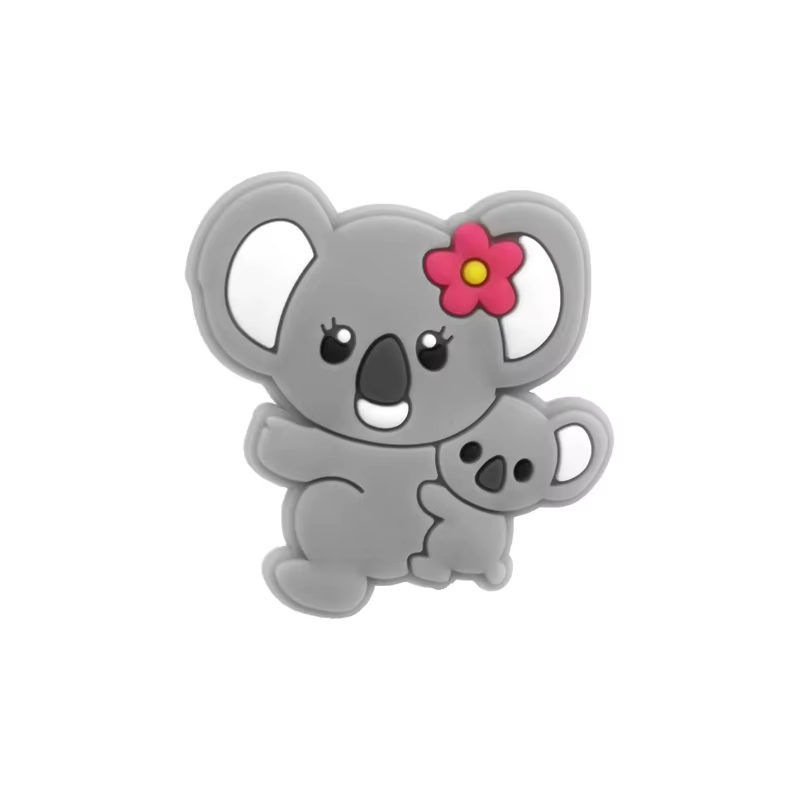 Breloques de chaussures d'animaux pour enfants, paresseux, koala, kangourou, girafe, éléphant, veons, tigres, jardin, épingle à sandales, Everg, décoration de chaussures, 1 pièce, 9 pièces
