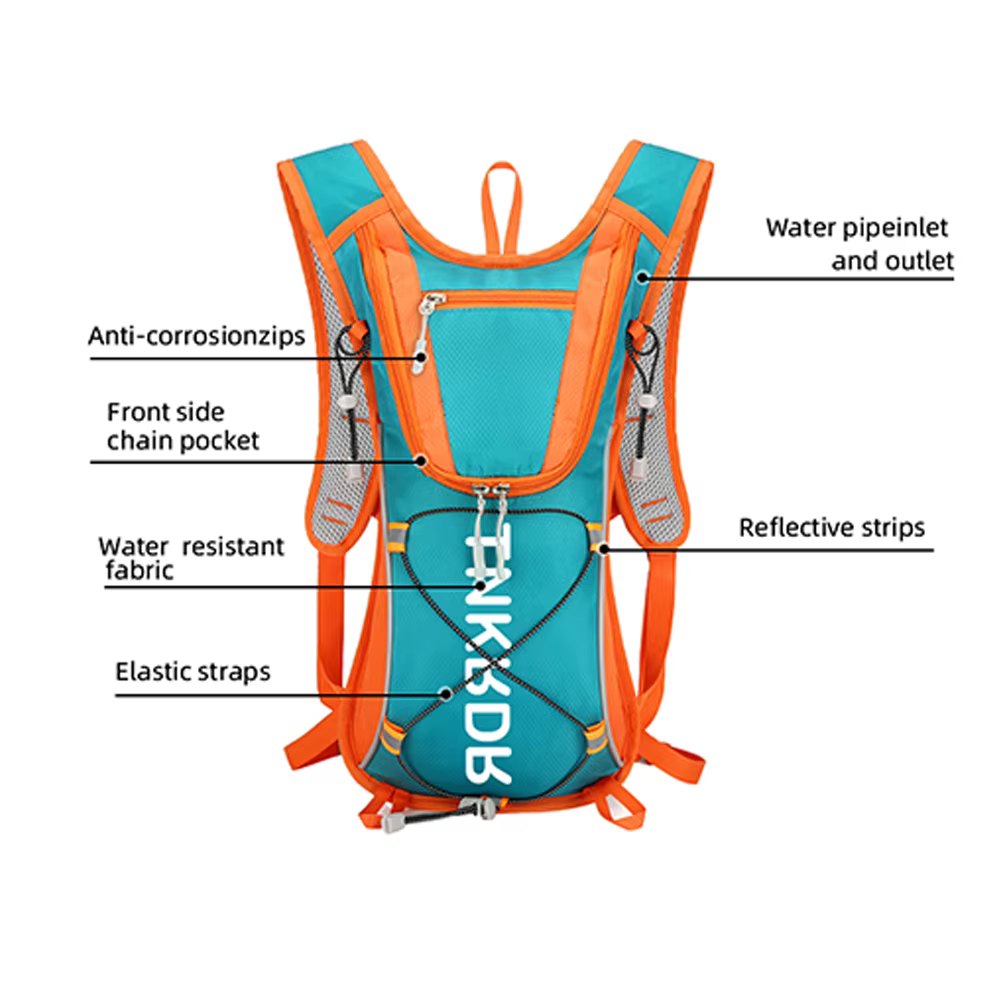 ThinkRider-Sac à dos d'hydratation léger, sac à dos de course avec vessie d'eau de 1L, sac de jour hydro-eau pour le cyclisme et la randonnée, 10L