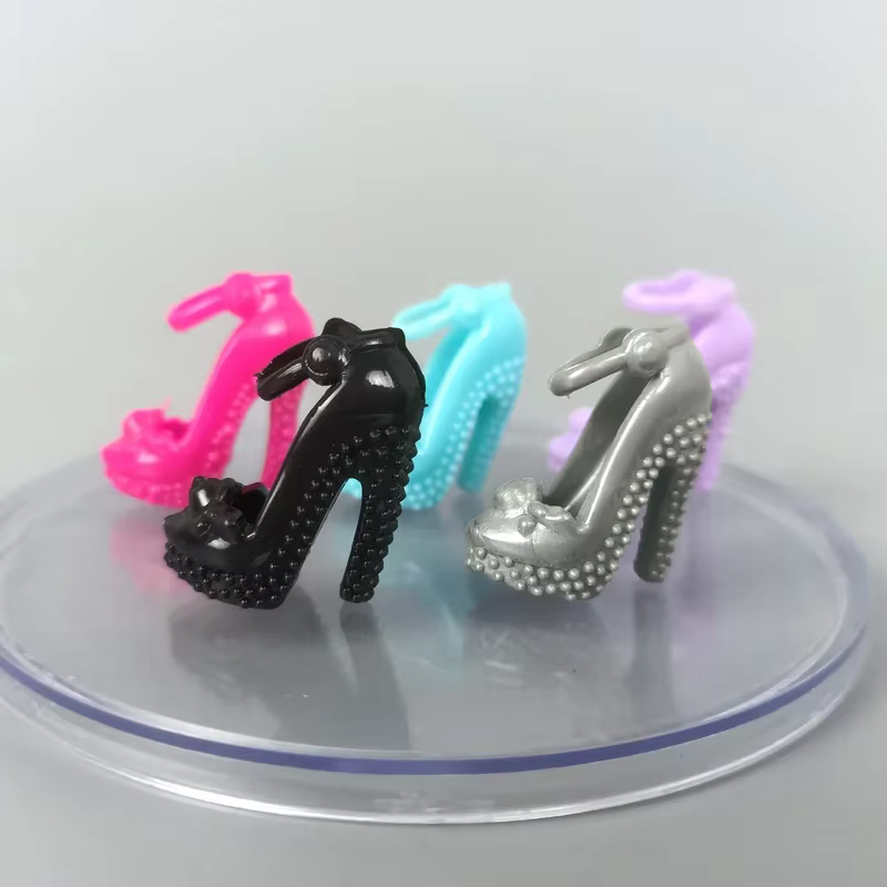 Chaussures à talons hauts de couleurs mélangées pour poupée Barbie, sandales, chaussures pour poupées BJD 1/6, accessoires pour poupées de 11.5 pouces, jouet, 5 paire/lot