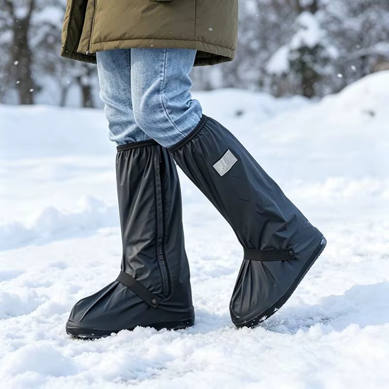 Couvre-chaussures de pluie réutilisables pour moto et vélo